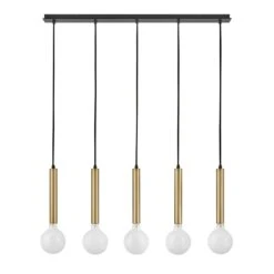 Bobbie 36 Inch 5 Light Linear Suspension Light By Lark