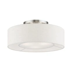 Ellsworth 8 Inch 3 Light Semi Flush Mount By Livex Lighting
