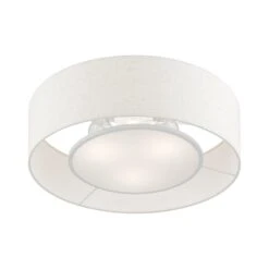 Ellsworth 8 Inch 3 Light Semi Flush Mount By Livex Lighting -Light Bulbs Sales Store Livex Lighting 40143 91 05