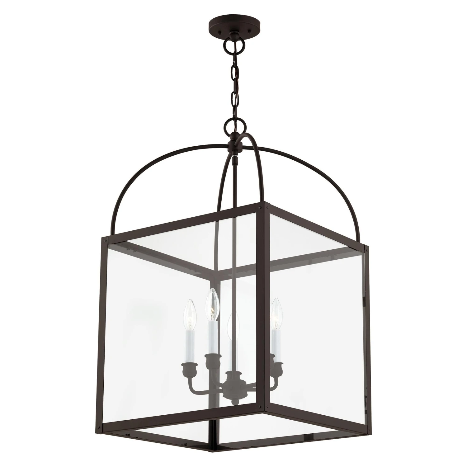 Milford 17 Inch 5 Light Semi Flush Mount By Livex Lighting 6 Milford 17 Inch 5 Light Semi Flush Mount By Livex Lighting - Image 4