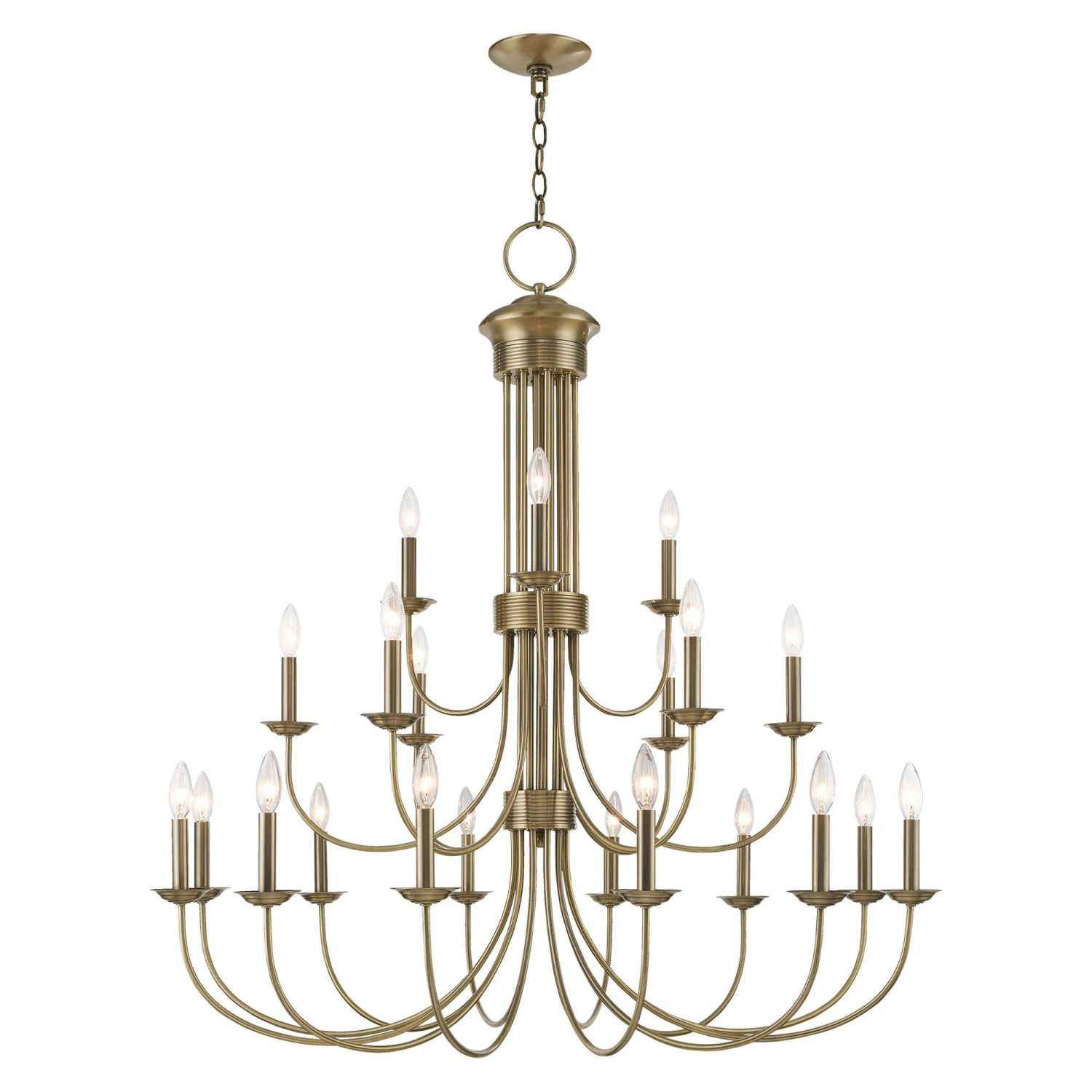 Estate 42 Inch 21 Light Chandelier By Livex Lighting 14 Estate 42 Inch 21 Light Chandelier By Livex Lighting - Image 12