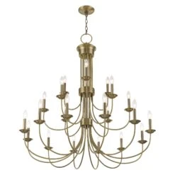Estate 42 Inch 21 Light Chandelier By Livex Lighting 34 Estate 42 Inch 21 Light Chandelier By Livex Lighting -Light Bulbs Sales Store Livex Lighting 42688 01 05