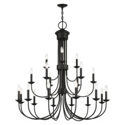 Estate 42 Inch 21 Light Chandelier By Livex Lighting 25 Estate 42 Inch 21 Light Chandelier By Livex Lighting -Light Bulbs Sales Store Livex Lighting 42688 04 03