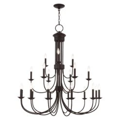 Estate 42 Inch 21 Light Chandelier By Livex Lighting 37 Estate 42 Inch 21 Light Chandelier By Livex Lighting -Light Bulbs Sales Store Livex Lighting 42688 07 01