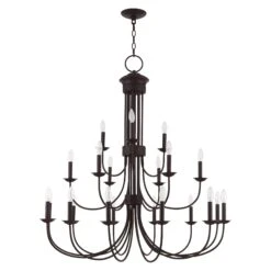 Estate 42 Inch 21 Light Chandelier By Livex Lighting 38 Estate 42 Inch 21 Light Chandelier By Livex Lighting -Light Bulbs Sales Store Livex Lighting 42688 07 02