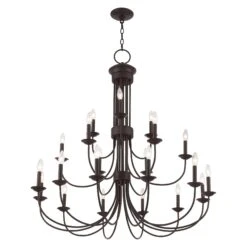 Estate 42 Inch 21 Light Chandelier By Livex Lighting 41 Estate 42 Inch 21 Light Chandelier By Livex Lighting -Light Bulbs Sales Store Livex Lighting 42688 07 05