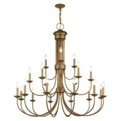 Estate 42 Inch 21 Light Chandelier By Livex Lighting 30 Estate 42 Inch 21 Light Chandelier By Livex Lighting -Light Bulbs Sales Store Livex Lighting 42688 48 03