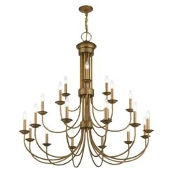 Estate 42 Inch 21 Light Chandelier By Livex Lighting 29 Estate 42 Inch 21 Light Chandelier By Livex Lighting -Light Bulbs Sales Store Livex Lighting 42688 48 04