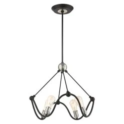 Archer 4 Light Mini Chandelier By Livex Lighting -Light Bulbs Sales Store Livex Lighting 49733 14 05