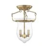 Canterbury 10 Inch 2 Light Semi Flush Mount By Livex Lighting