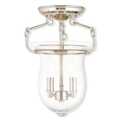 Canterbury 10 Inch 2 Light Semi Flush Mount By Livex Lighting -Light Bulbs Sales Store Livex20Lighting 50293 35
