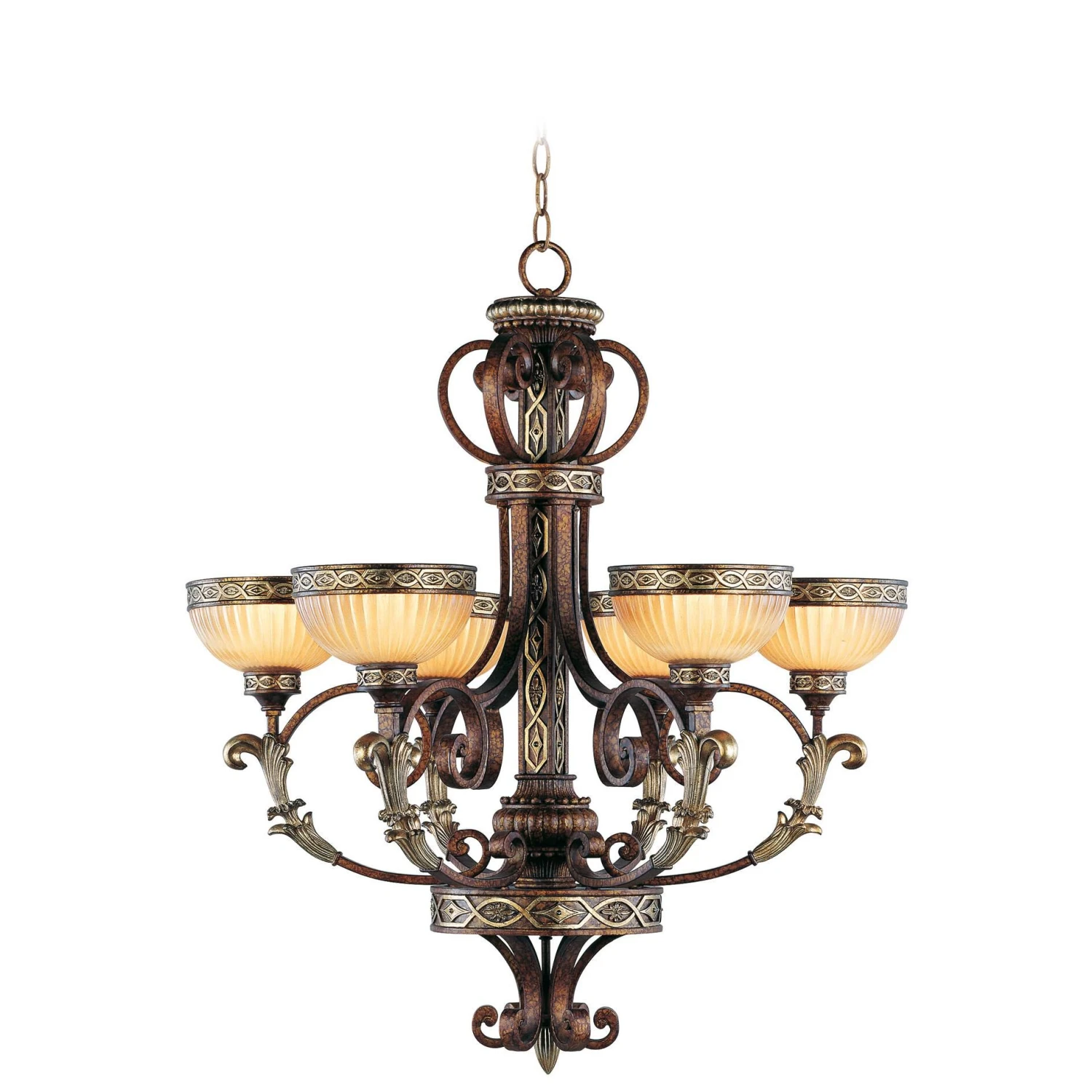 Seville 30 Inch 6 Light Chandelier By Livex Lighting 3 Seville 30 Inch 6 Light Chandelier By Livex Lighting