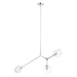 Cherry Blossoms 39 Inch 3 Light Linear Suspension Light By Matteo Lighting -Light Bulbs Sales Store Matteo Lighting C49703CH HR