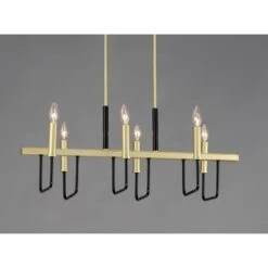 Sullivan 30 Inch 6 Light Linear Suspension Light By Maxim Lighting 19 Sullivan 30 Inch 6 Light Linear Suspension Light By Maxim Lighting -Light Bulbs Sales Store Maxim Lighting 10259BKGLD 7