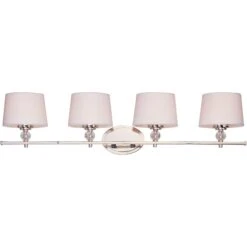 Rondo 36 Inch 4 Light Bath Vanity Light By Maxim Lighting 9 Rondo 36 Inch 4 Light Bath Vanity Light By Maxim Lighting -Light Bulbs Sales Store Maxim Lighting 12764WTPN