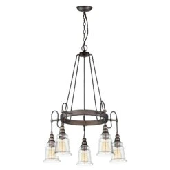 Revival 26 Inch 5 Light Chandelier By Maxim Lighting