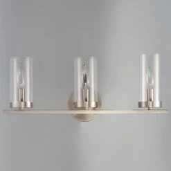 Sentinel 21 Inch 3 Light Bath Vanity Light By Maxim Lighting -Light Bulbs Sales Store Maxim Lighting 25257CLSN 1