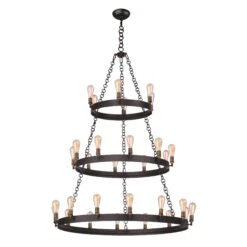 Noble 50 Inch 30 Light Chandelier By Maxim Lighting -Light Bulbs Sales Store Maxim Lighting 26278BKNABBUI