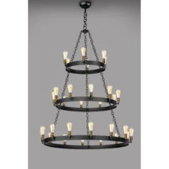 Noble 50 Inch 30 Light Chandelier By Maxim Lighting -Light Bulbs Sales Store Maxim Lighting 26278BKNABBUI 1