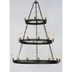 Noble 50 Inch 30 Light Chandelier By Maxim Lighting -Light Bulbs Sales Store Maxim Lighting 26278BKNABBUI 4
