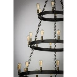 Noble 50 Inch 30 Light Chandelier By Maxim Lighting -Light Bulbs Sales Store Maxim Lighting 26278BKNAB 2