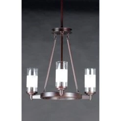 Crescendo 20 Inch 3 Light Mini Chandelier By Maxim Lighting -Light Bulbs Sales Store Maxim Lighting 26325CLFTOI 2