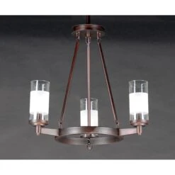 Crescendo 20 Inch 3 Light Mini Chandelier By Maxim Lighting -Light Bulbs Sales Store Maxim Lighting 26325CLFTOI 3