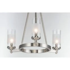 Crescendo 20 Inch 3 Light Mini Chandelier By Maxim Lighting -Light Bulbs Sales Store Maxim Lighting 26325CLFTSN 1