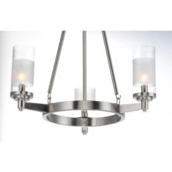 Crescendo 20 Inch 3 Light Mini Chandelier By Maxim Lighting -Light Bulbs Sales Store Maxim Lighting 26325CLFTSN 2