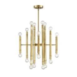 22 Inch 24 Light LED Mini Chandelier By Meridian Lighting