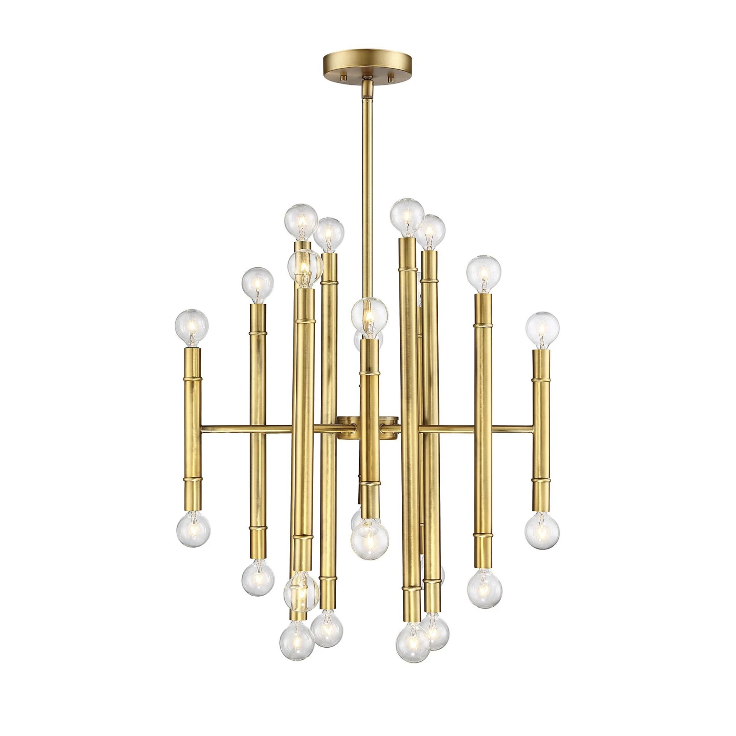 22 Inch 24 Light LED Mini Chandelier By Meridian Lighting 3 22 Inch 24 Light LED Mini Chandelier By Meridian Lighting