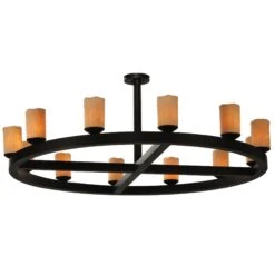 Horizon Ring 61 Inch 12 Light Semi Flush Mount By Meyda Lighting