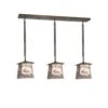 Moose At Dawn 37 Inch 3 Light Linear Suspension Light By Meyda Lighting