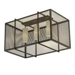 32 Inch 3 Light Flush Mount By Meyda Lighting