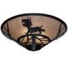 Lynx On The Loose 22 Inch 4 Light Flush Mount By Meyda Lighting