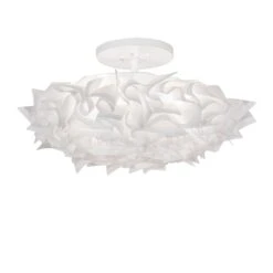 Paper Meringue Southland 30 Inch 3 Light LED Semi Flush Mount By Meyda Lighting