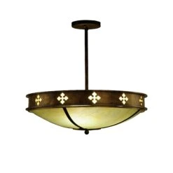 Byzantine 20 Inch 3 Light Semi Flush Mount By Meyda Lighting