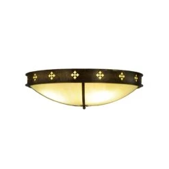 Byzantine 36 Inch 4 Light LED Flush Mount By Meyda Lighting