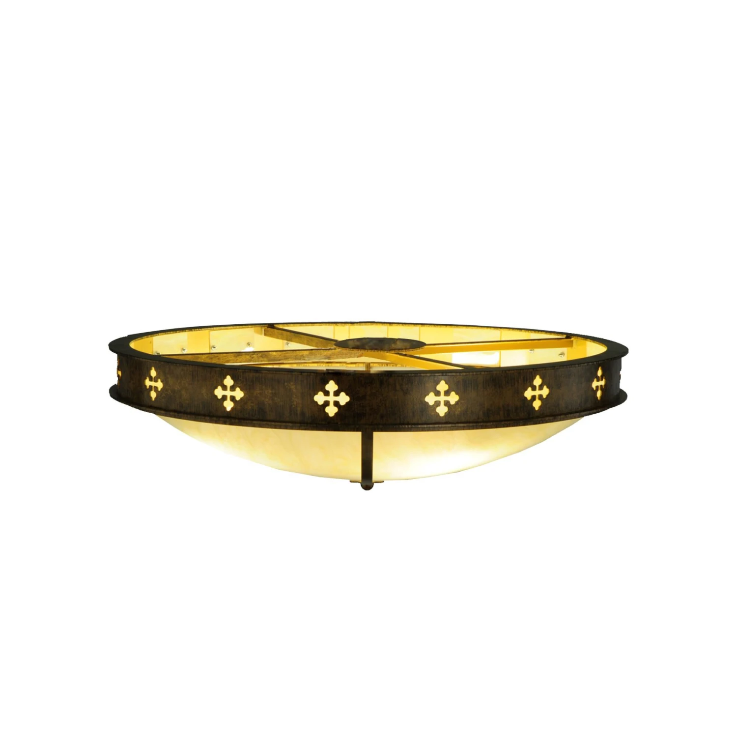 Byzantine 36 Inch 4 Light LED Flush Mount By Meyda Lighting 5 Byzantine 36 Inch 4 Light LED Flush Mount By Meyda Lighting - Image 3