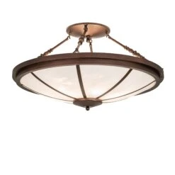 Commerce 36 Inch 6 Light Semi Flush Mount By Meyda Lighting