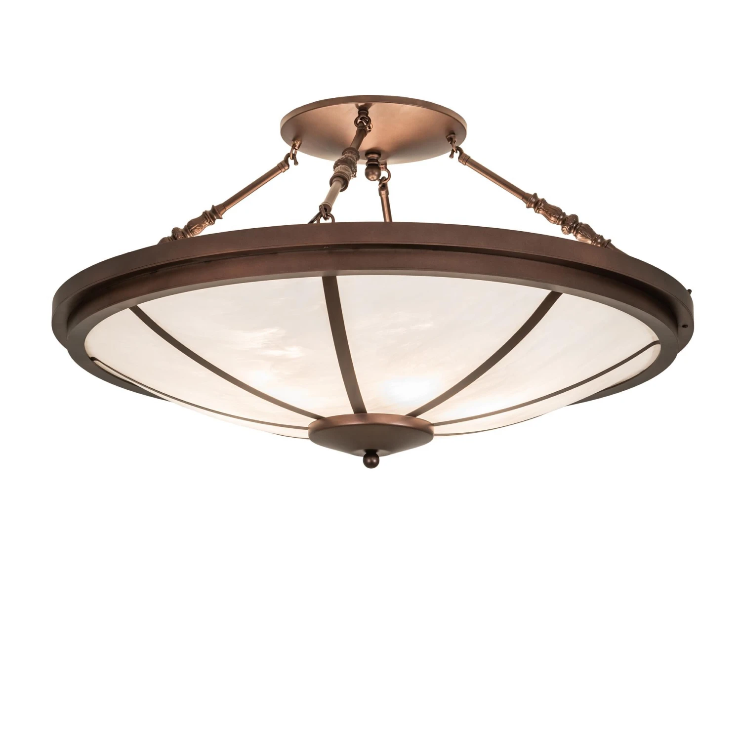 Commerce 36 Inch 6 Light Semi Flush Mount By Meyda Lighting 3 Commerce 36 Inch 6 Light Semi Flush Mount By Meyda Lighting