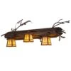 Pine Branch Valley View 38 Inch 3 Light Bath Vanity Light By Meyda Lighting