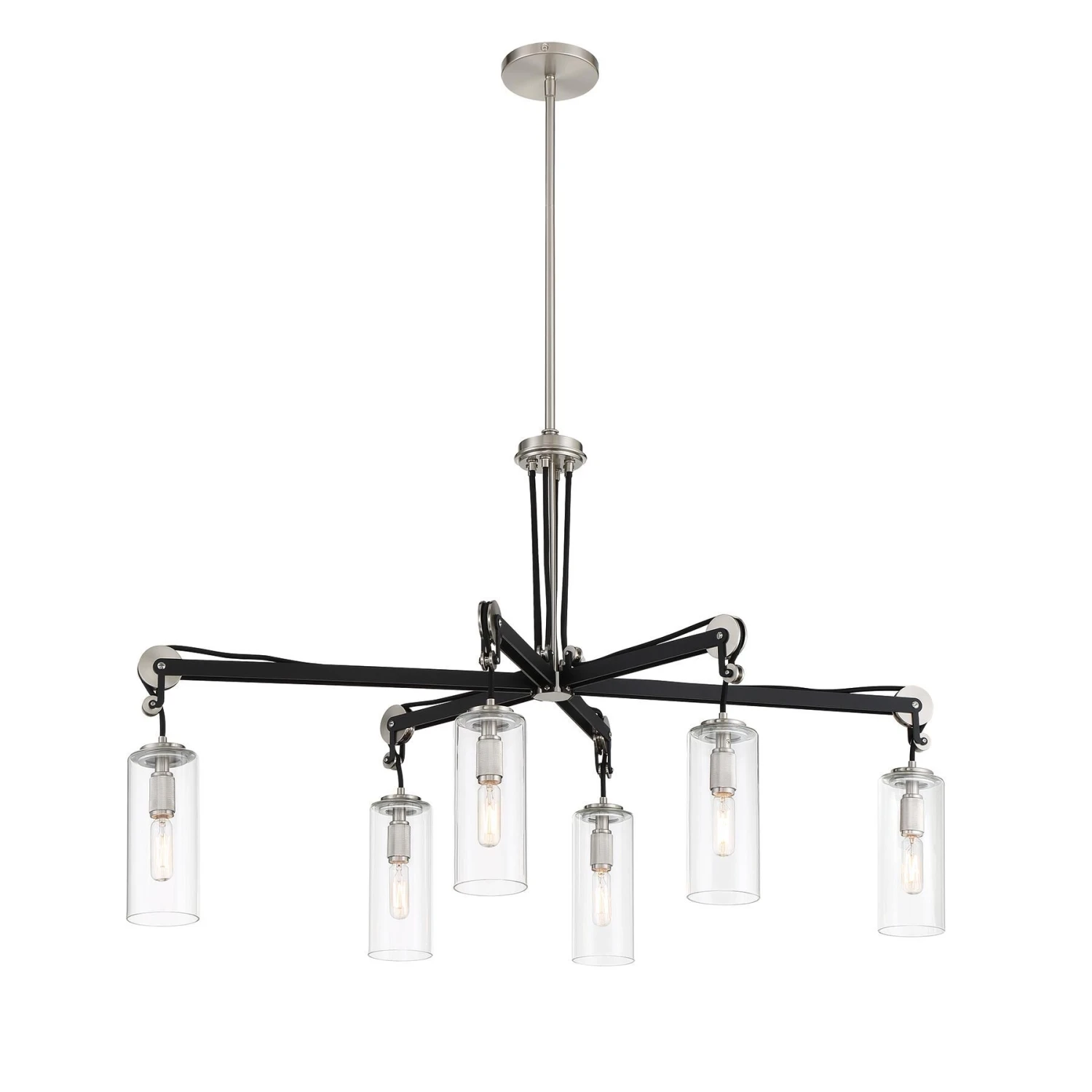 Pullman Junction 40 Inch 6 Light Linear Suspension Light By Minka Lavery 3 Pullman Junction 40 Inch 6 Light Linear Suspension Light By Minka Lavery
