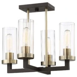 Ainsley Court 16 Inch 4 Light Semi Flush Mount By Minka Lavery