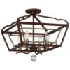 Astrapia 16 Inch 4 Light Semi Flush Mount By Minka Lavery -Light Bulbs Sales Store Minka Lavery 4347 593