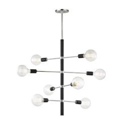 Astrid 28 Inch 8 Light Chandelier By Mitzi -Light Bulbs Sales Store Mitzi H178808 PN BK