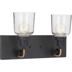 Rushton 16 Inch 2 Light Bath Vanity Light By Progress Lighting -Light Bulbs Sales Store Progress Lighting PROG P300227 143 heroA19lit PRODIMAGE