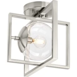 Atwell 12 Inch 1 Light Semi Flush Mount By Progress Lighting