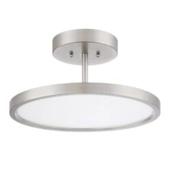 Beltway 15 Inch 1 Light LED Semi Flush Mount By Quoizel -Light Bulbs Sales Store Quoizel BLW1715BN 2