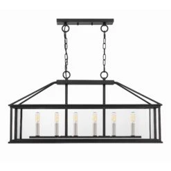 Citadel 36 Inch 6 Light Linear Suspension Light By Quoizel -Light Bulbs Sales Store Quoizel CDL636EK 4